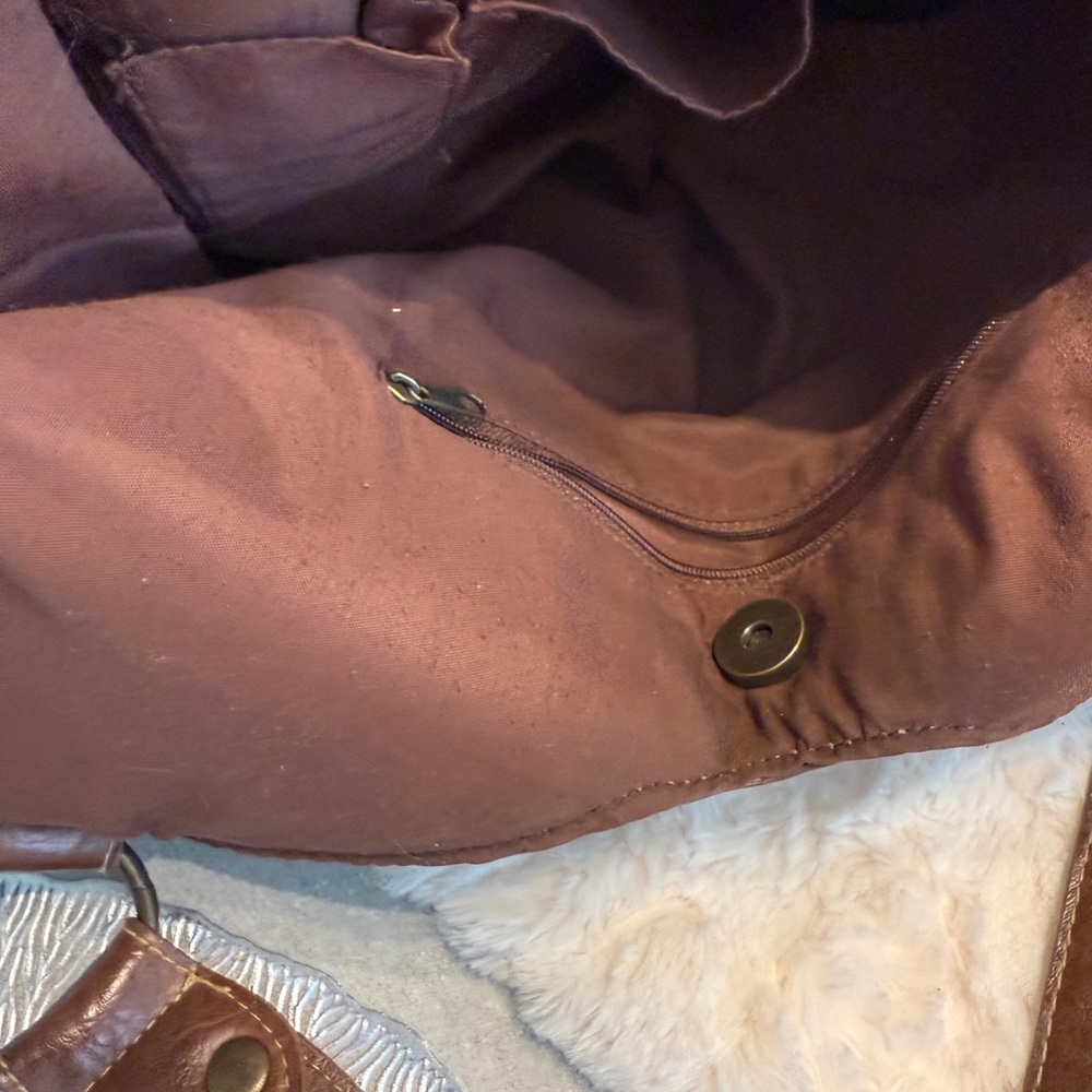 Multicolor Patchwork Leather Tote Bag - image 5